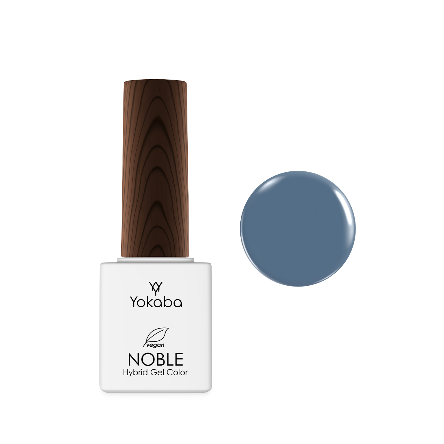 60 Light Denim - lakier hybrydowy NOBLE HYBRID GEL COLOR COAT UV/LED 7 ml