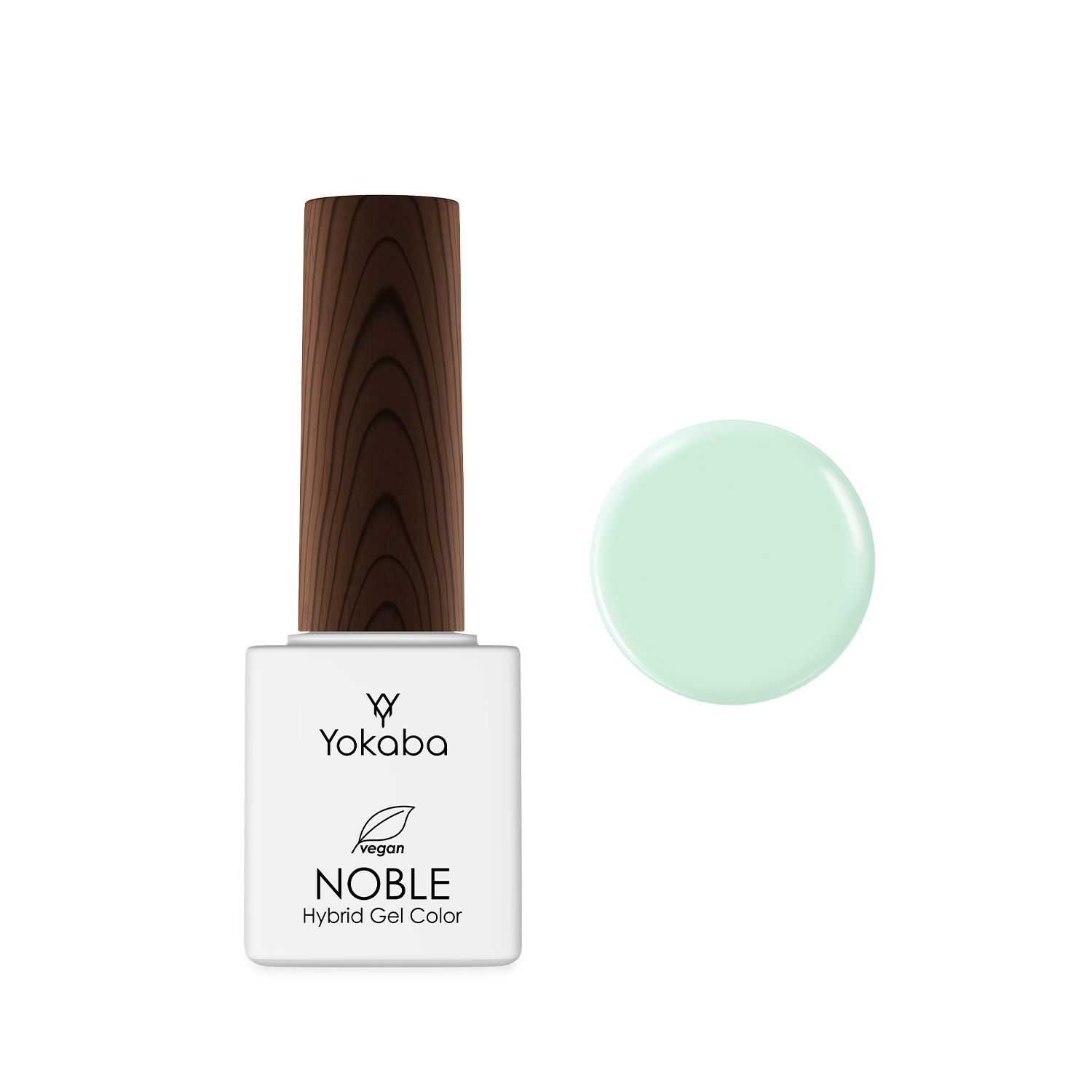 90 Pastel Mint - lakier hybrydowy NOBLE HYBRID GEL COLOR COAT UV/LED 7 ml