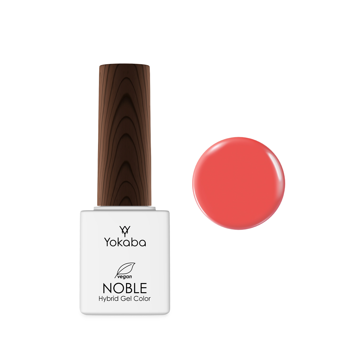 82 Hot Coral - lakier hybrydowy NOBLE HYBRID GEL COLOR COAT UV/LED 7 ml