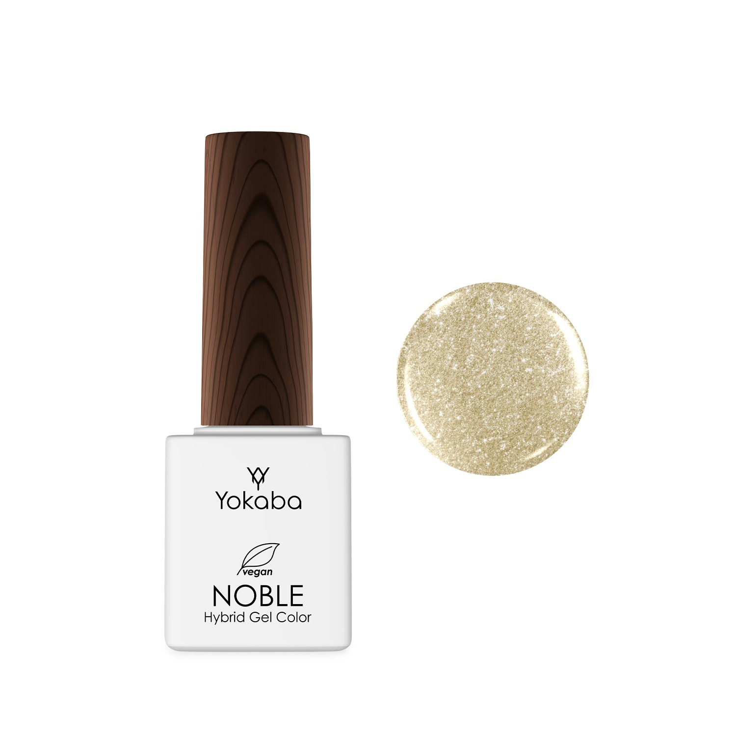 03 Shimmer Gold - lakier hybrydowy NOBLE HYBRID GEL COLOR COAT UV/LED 7ML