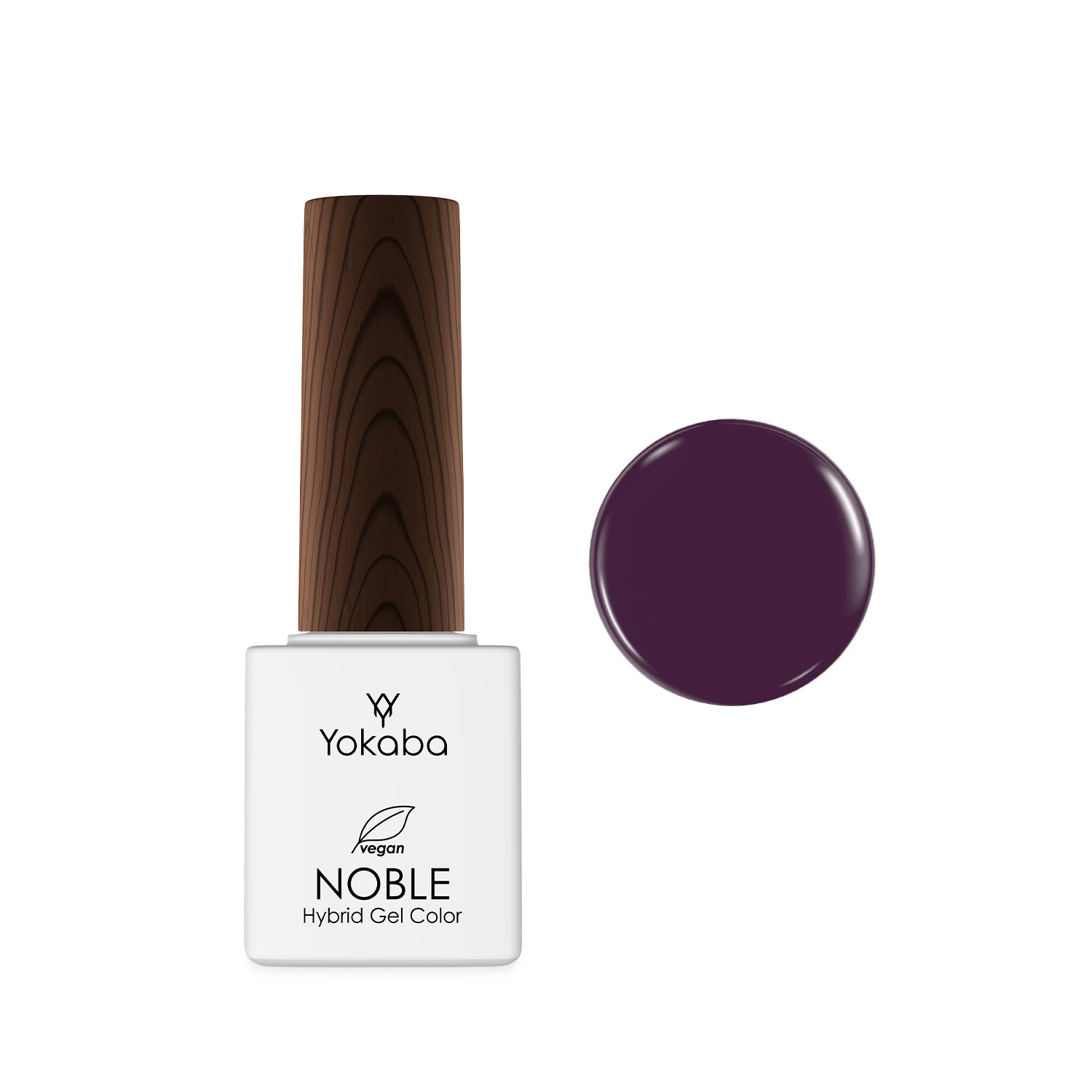 22 Deep Grape - lakier hybrydowy NOBLE HYBRID GEL COLOR COAT UV/LED 7 ml
