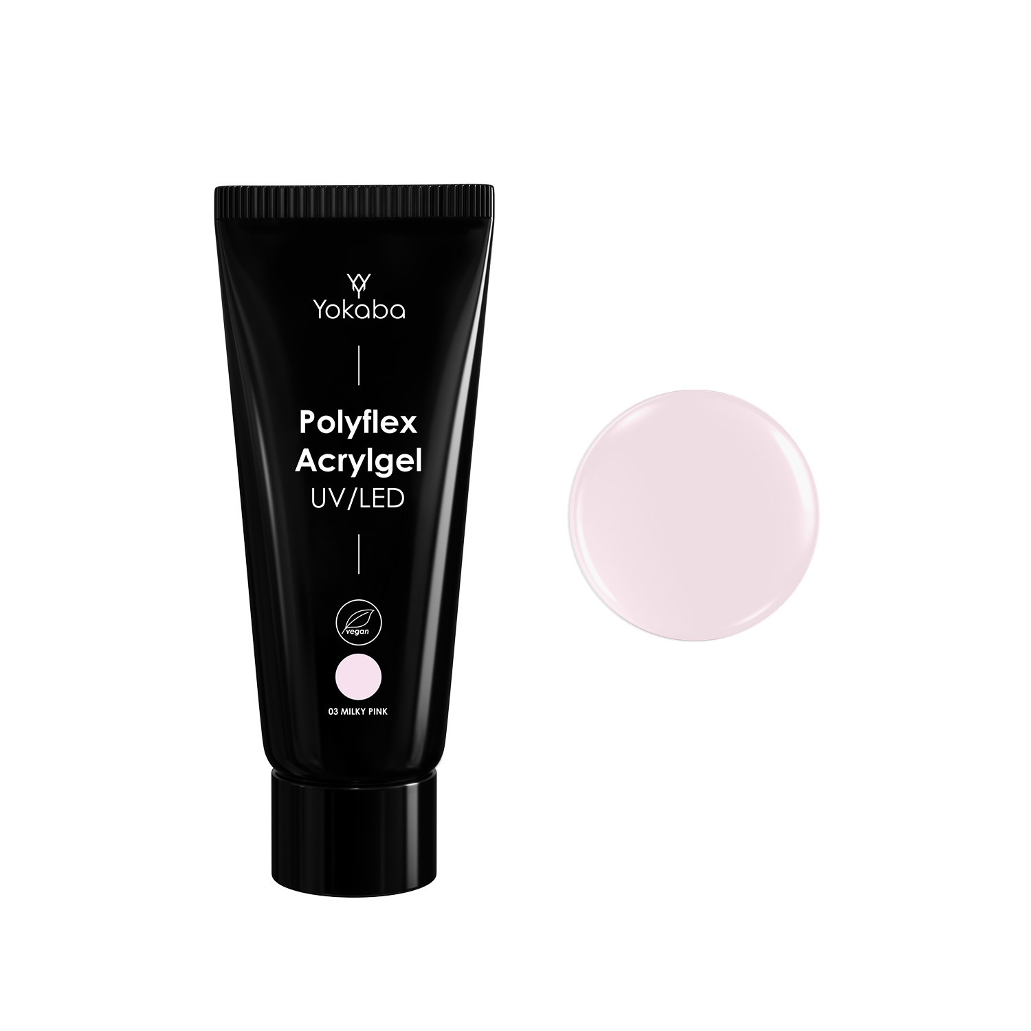 03 Milky Pink Acrylgel Polyflex Yokaba 60 g