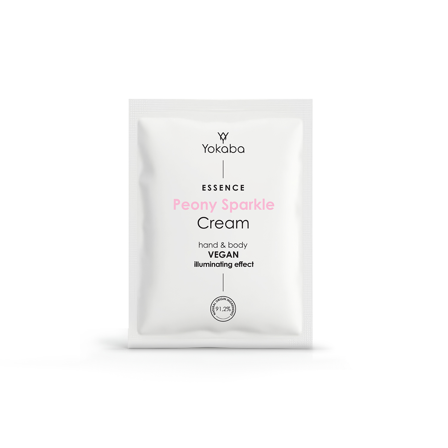 Peony Sparkle Cream hand&body vegan illuminating effect Essence Yokaba - Saszetka 2 ml