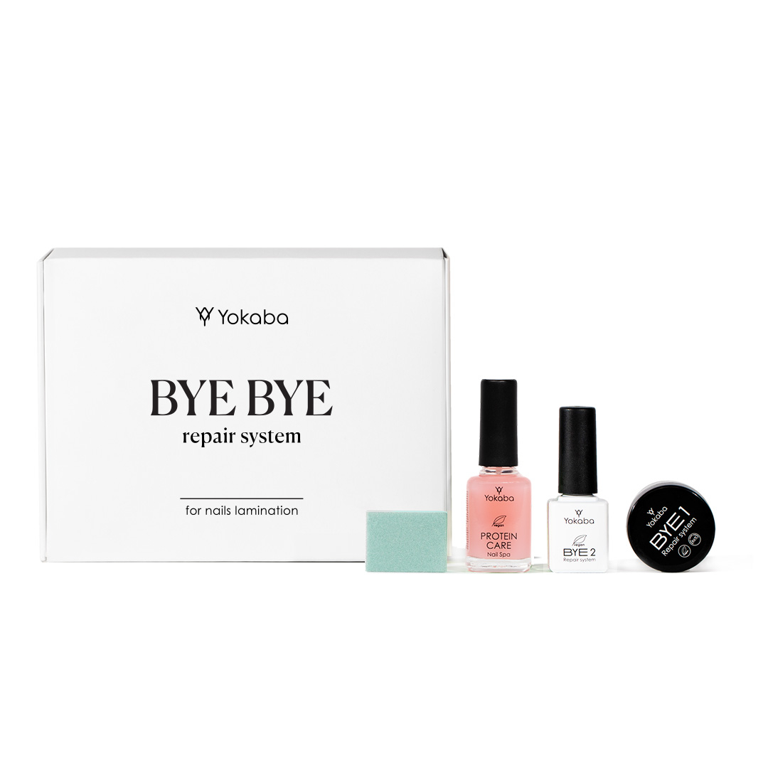 Zestaw ByeBye Repair System Protein Care Laminacja paznokci Yokaba
