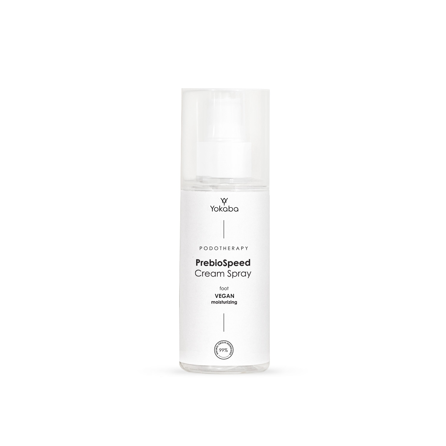 PrebioSpeed Cream Spray Foot Vegan Moisturizing Podotherapy Yokaba 150 ml