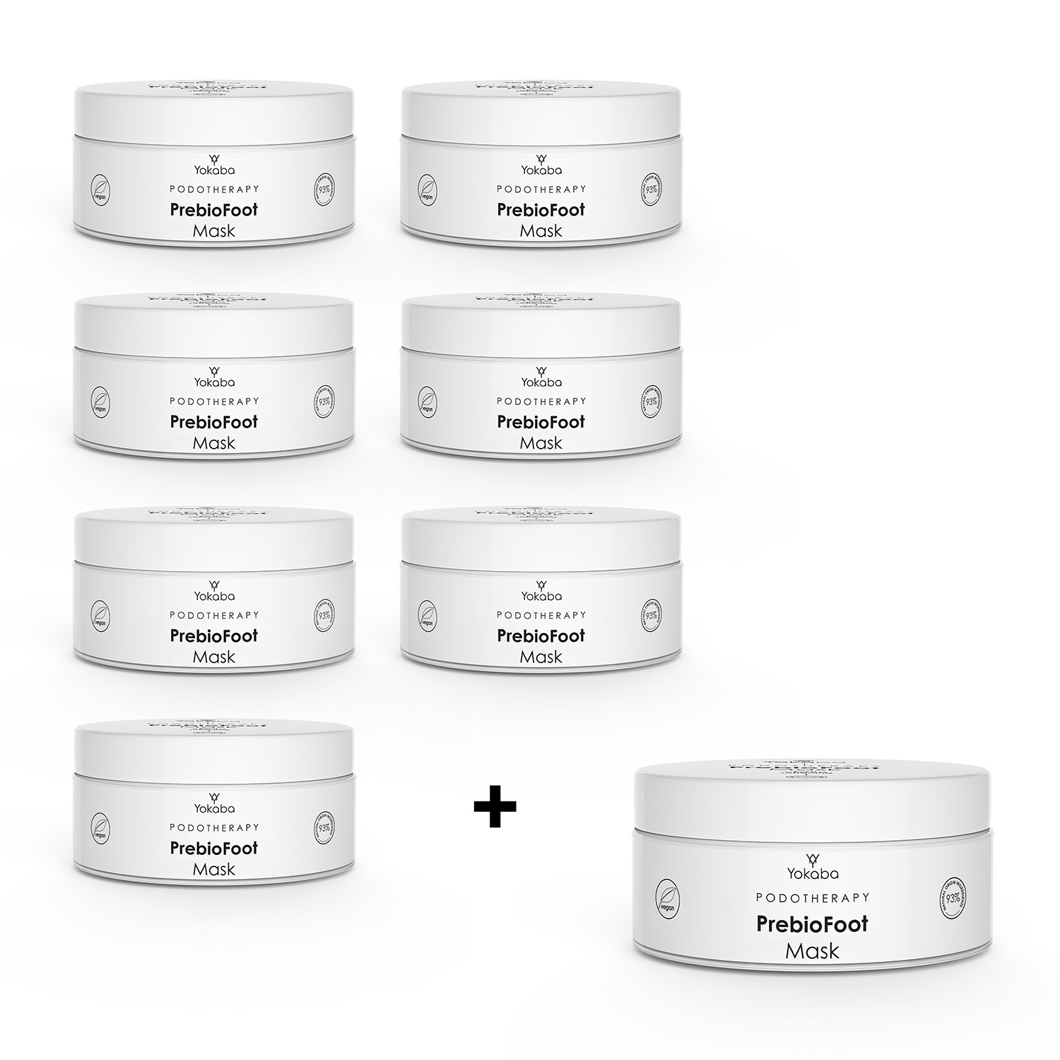 Zestaw 7+1 PrebioFoot Mask Podotherapy Yokaba 200 ml