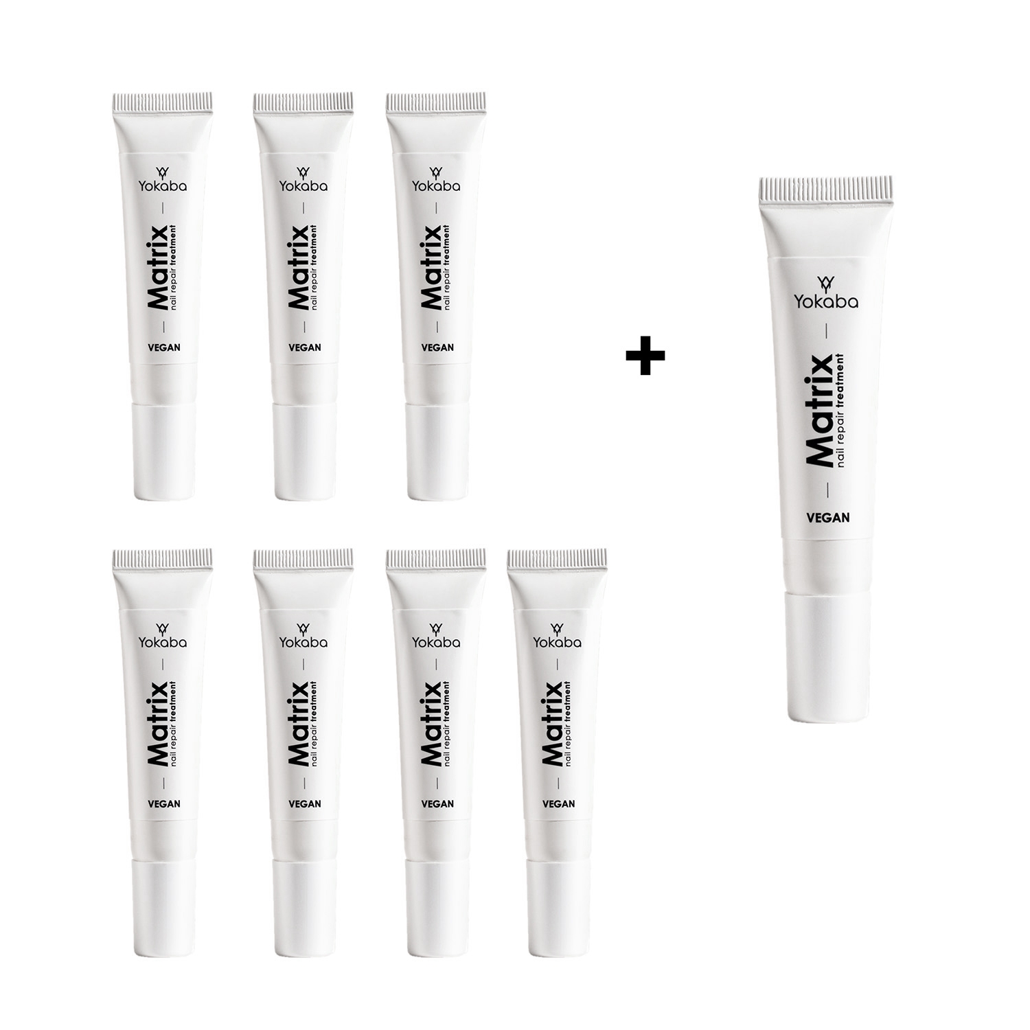 Zestaw 7+1 Matrix Nail Repair Treatment Vegan Yokaba 15 ml