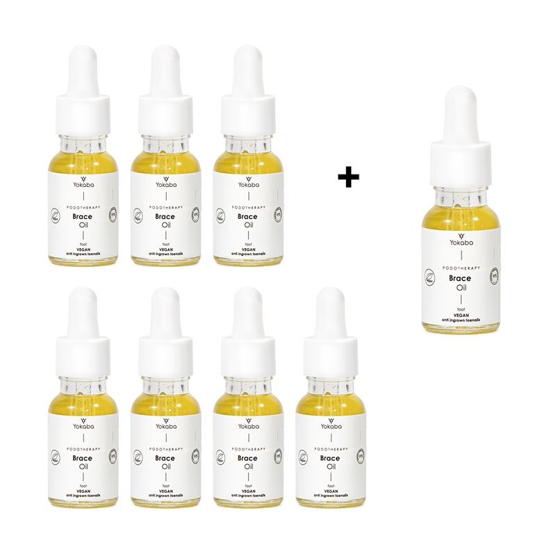 Zestaw 7+1 Brace Oil Podotherapy Yokaba 15 ml