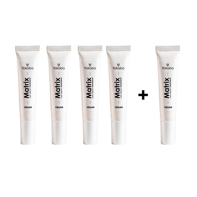 Zestaw 4+1 Matrix Nail Repair Treatment Vegan Yokaba 15 ml