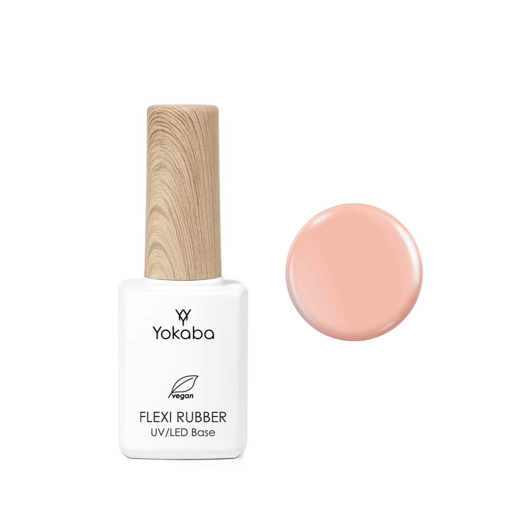 02 Cover Beige Flexi Rubber Base uv/led - Yokaba 7ml