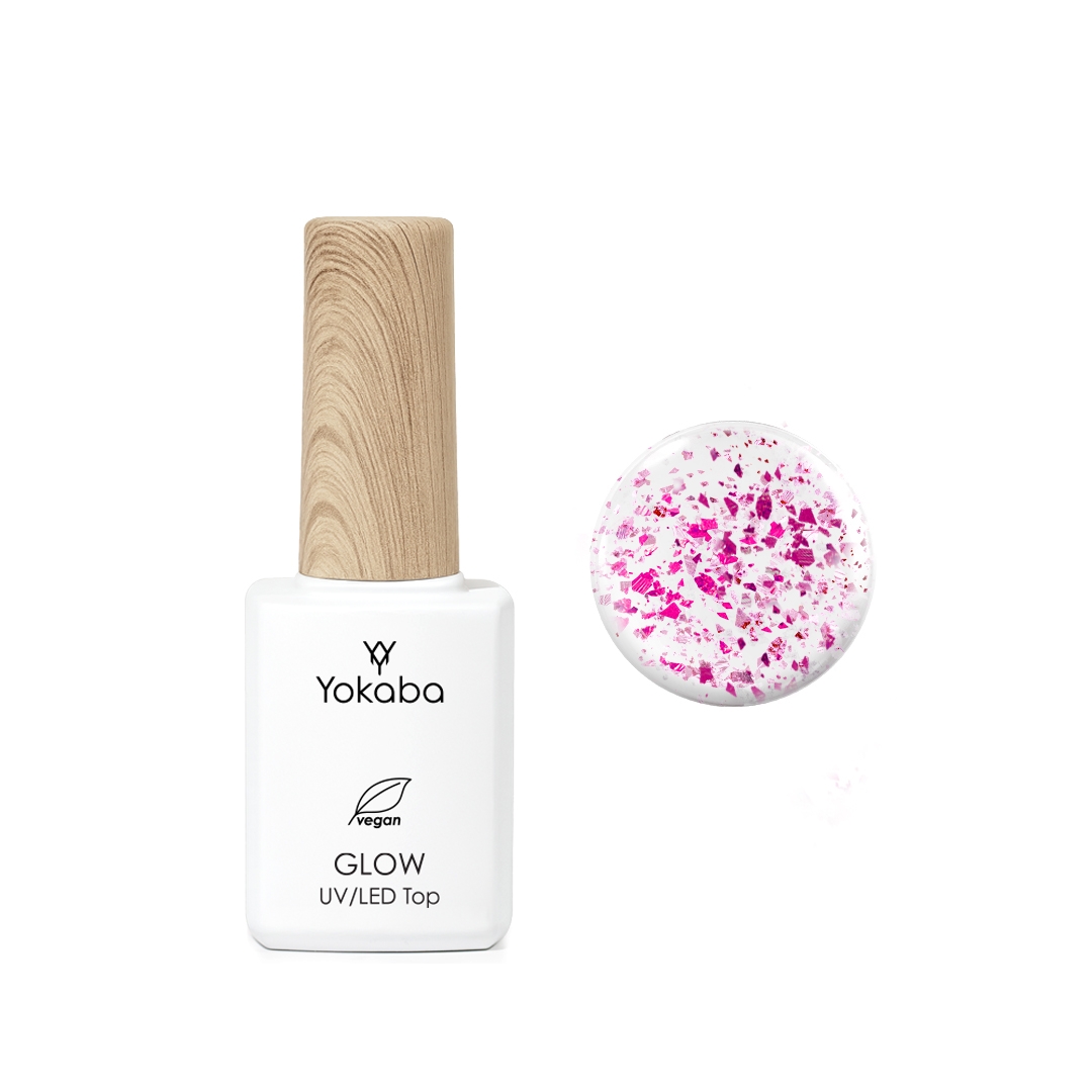 02 Pink Top Glow uv/led - Yokaba 7ml