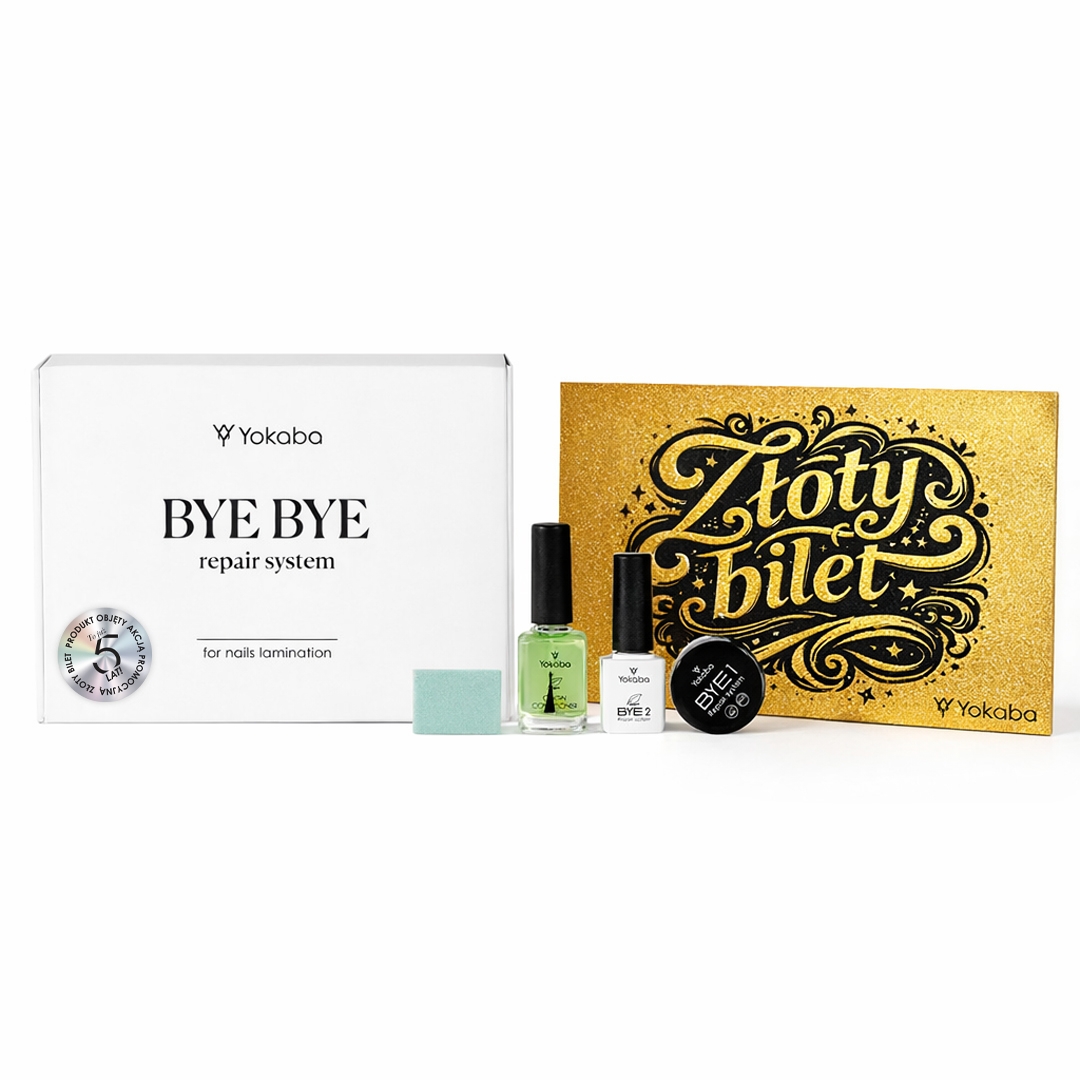 Zestaw ByeBye Repair System odbudowy paznokci, wzmocnienie naturalnych paznokci Yokaba