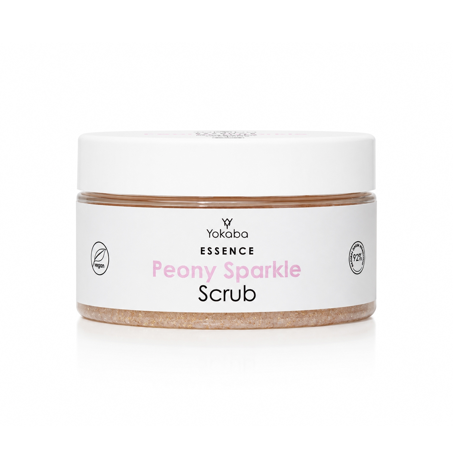 Peony Sparkle Scrub hand & body Vegan smoothing Essence Yokaba 250 g