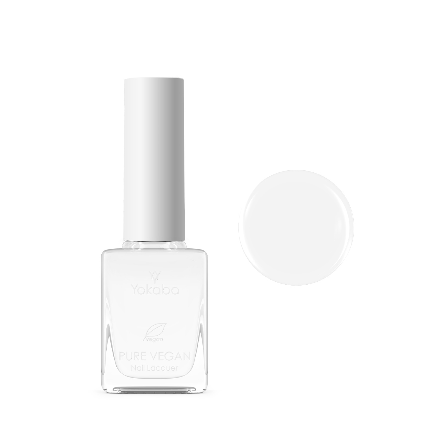 02 Simple White lakier klasyczny PURE VEGAN NAIL LACQUER 10 ML