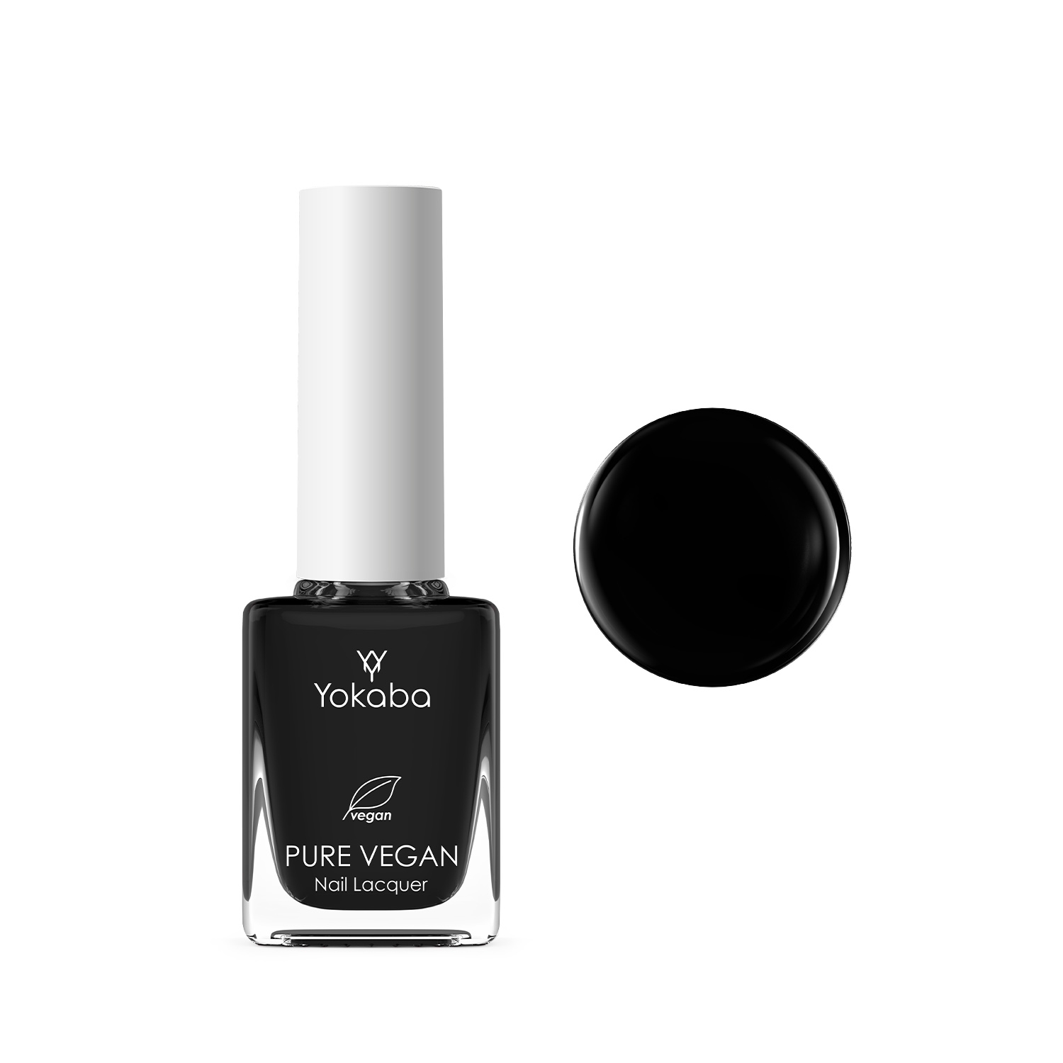 01 Simple Black lakier klasyczny PURE VEGAN NAIL LACQUER 10 ML