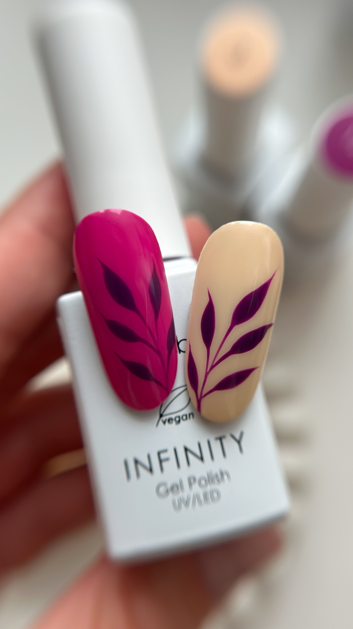 Jesienny NailArt w różu, beżu i animal print - zdjęcie 3