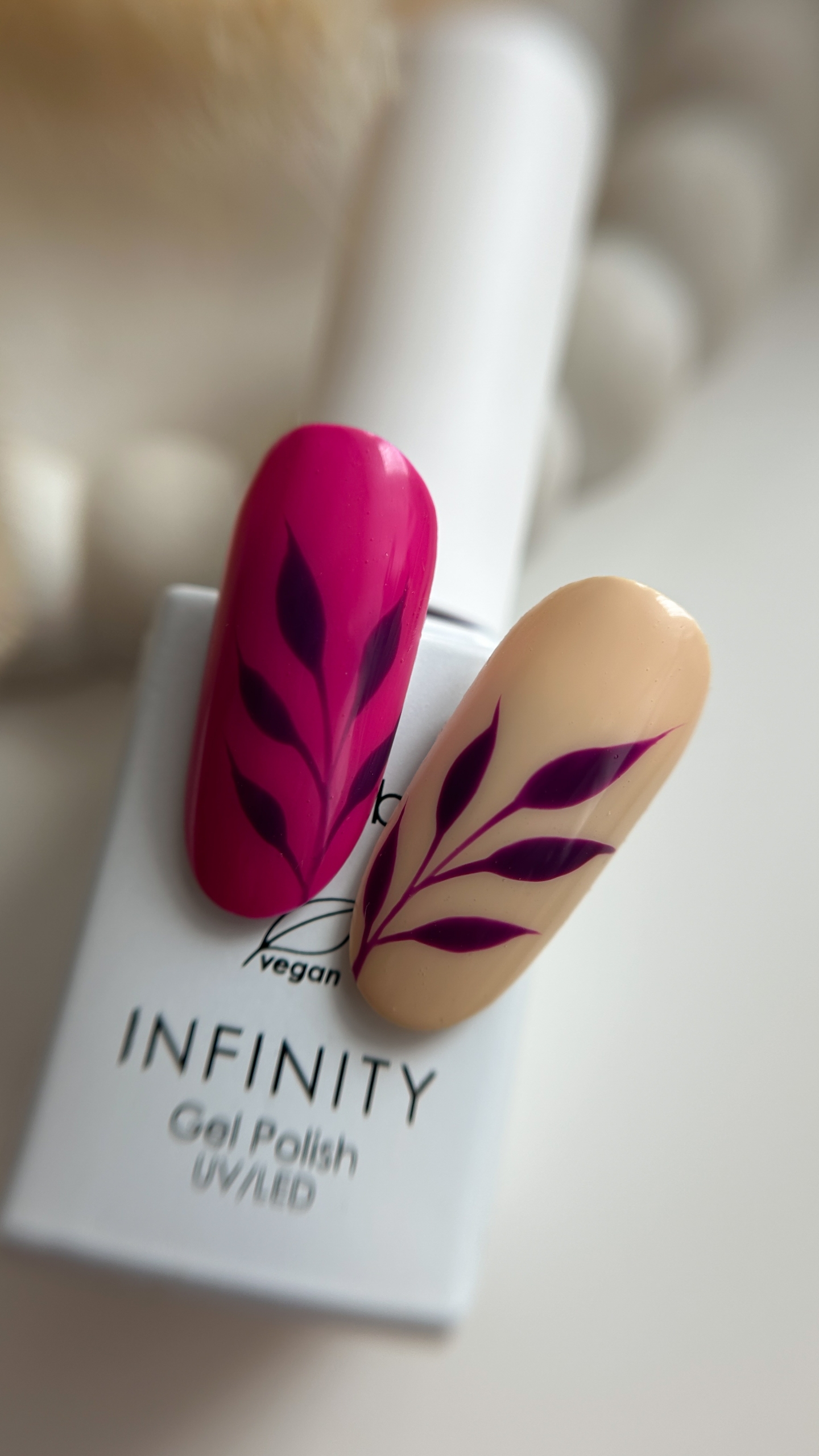 Jesienny NailArt w różu, beżu i animal print - zdjęcie 5